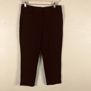 𝅺white House Black Market Pants Black The Slim Ankle Size 6 Short